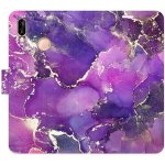 Pouzdro iSaprio flip Purple Marble Huawei P20 Lite – Hledejceny.cz