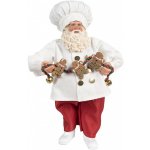 Clayre & Eef Santa cukrář s perníčky 27 × 13 × 50 cm – Hledejceny.cz