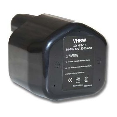 VHBW Hitachi EB1224 / EB12B / EB12G, 12 V, 3.3 Ah - neoriginální