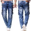 Pánské džíny Kosmo Lupo kalhoty pánské KM060 jeans džíny kapsáče jeans