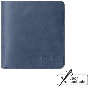 Fixed Classic Wallet z pravé hovězí kůže modrá