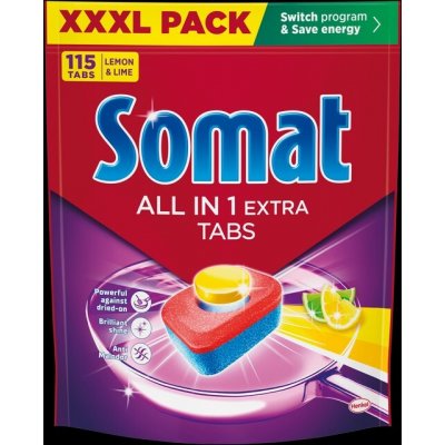 Somat All in1 Extra Lemon & Lime Tablety do myčky nádobí 115 ks – Hledejceny.cz