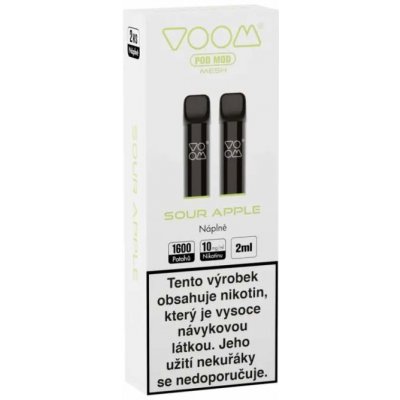 Voom Pod Mod SOUR APPLE 10 mg 2 ks – Zboží Dáma
