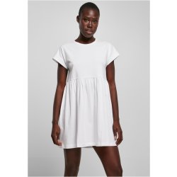 Urban Classics Ladies Organic Empire Valance Tee Dress white