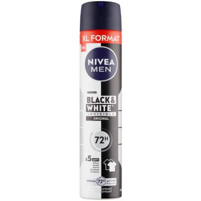 Nivea Men Black & White Invisible Original deospray 200 ml – Hledejceny.cz