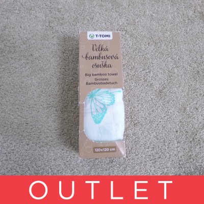 T-TOMI BIO Velká bambusová osuška 120 x 120 cm butterflies – Zboží Dáma