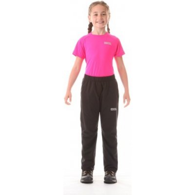 Nordblanc dětské zateplené kalhoty černé s růžovou NBFPK5924 – Zboží Mobilmania