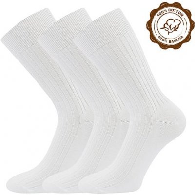 Lonka ponožky Zebran 3 pár bílá – Zboží Mobilmania