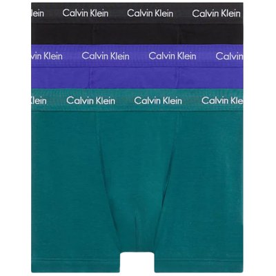 Calvin Klein Cotton St Trunk 3P spectrum blue/black/atlantic deep – Hledejceny.cz