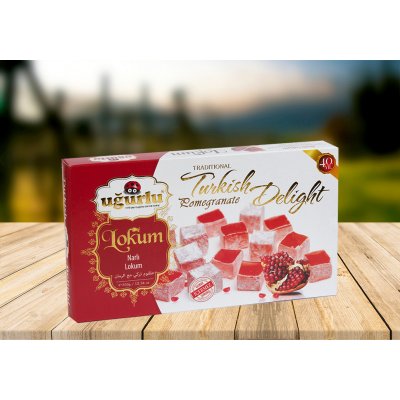 Ugurlu Tradiční turecký delight lokum granátové jablíčko 350 g – Zboží Mobilmania