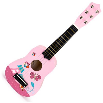 Eco Toys Dětská akusticka kytara růžová — Heureka.cz