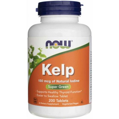 NOW Foods Kelp Jód 150 mcg 200 tablet – Hledejceny.cz