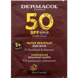 Dermacol Sun Milk SPF50 2x15 ml voděodolné mléko na opalování