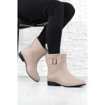 DnesObouvam.cz Béžové holínky HM-88BE – Zboží Dáma