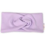 Baby Nellys Hand Made Dvouvrstvá žebrovaná čelenka lila – Hledejceny.cz