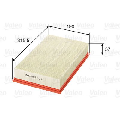 Vzduchový filtr VALEO 585394 – Hledejceny.cz