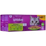 Whiskas Výběrové menu hovězí kuře losos tuňák v želé 40 x 85 g – Sleviste.cz