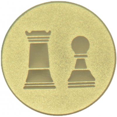Emblém šachy zlato 50 mm – Hledejceny.cz
