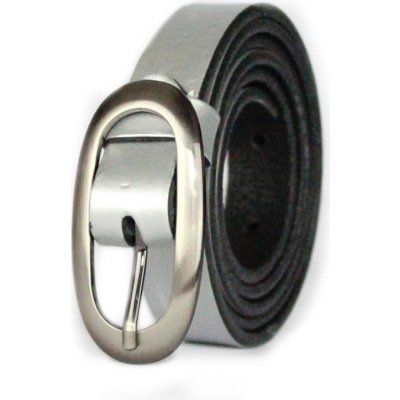 Dámský kožený pásek DM-1 5-21-57 stříbrný – Zboží Dáma