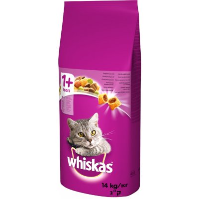 Whiskas 1+ s jehněčím 14 kg