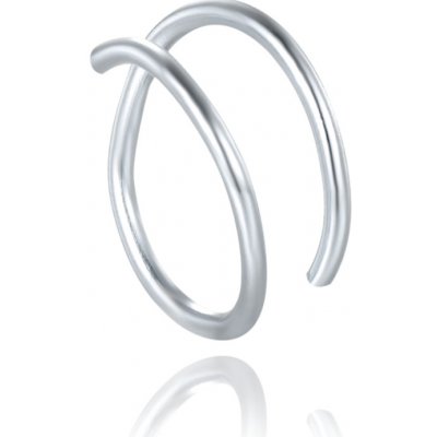 Minet Dvojitý stříbrný piercing do nosu JMAN0515SE00 – Zboží Mobilmania