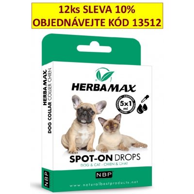 Herba Max Spot-on Dog & Cat kapky 5x1 ml – Zbozi.Blesk.cz
