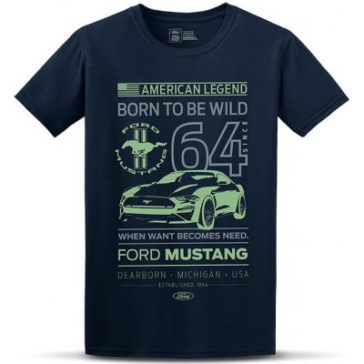 Ford Mustang tričko American Legend navy – Zbozi.Blesk.cz