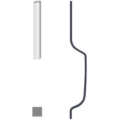 Kovoinox Tyč 12 x 12 mm, 130 x 1000 mm – Hledejceny.cz