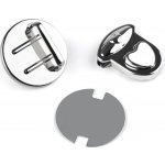 Pro Háčkování Zapínání na kabelku srdce nikl 2 ks – Zboží Mobilmania