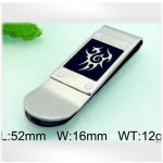 spona na peníze Ocelová - s motivem abstraktním – Zboží Dáma