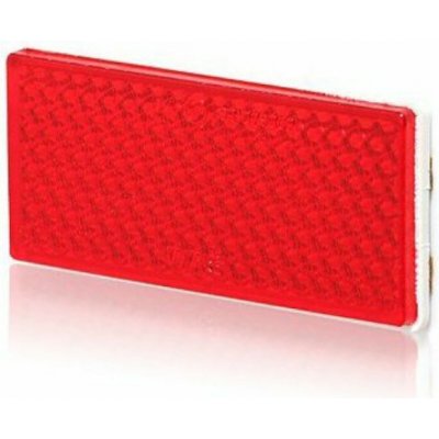 Carvin Odrazka hranatá samolepící 105x48mm červená – Hledejceny.cz