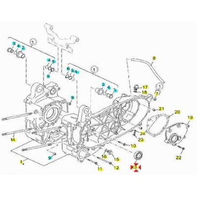 Yamaha Gufero klikové hřídele 931022509000 | Zboží Auto