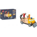 Janod Dřevěné auto a stavebnice BricoKids – Hledejceny.cz