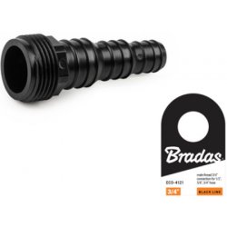 BRADAS BLACK LINE univerzální adaptér na hadici 1/2", 5/8", 3/4" s vnějším závitem 3/4" BR-ECO-4121