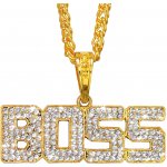 Zlatý náhrdelník boss 65 cm – Zboží Dáma