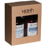 Niamh Be Pure Detox šampon na mastné vlasy 500 ml + maska na mastné vlasy 500 ml dárková sada – Zboží Mobilmania