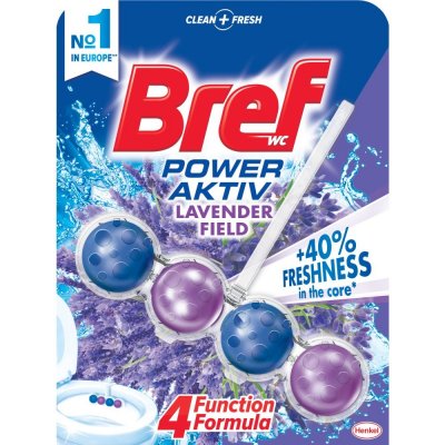 Bref Power Aktiv tuhý WC blok Lavender Field 50 g – Zbozi.Blesk.cz