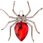Gaira brož Pavouk 312934 Gold šedá – Zboží Dáma