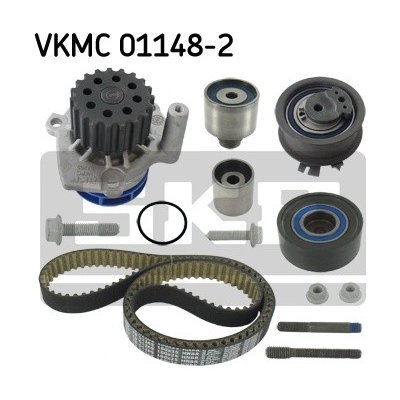 Sada rozvodů - řemen s kladkami a vodní pumpa SKF VKMC 01148-2 (VKMC011482)