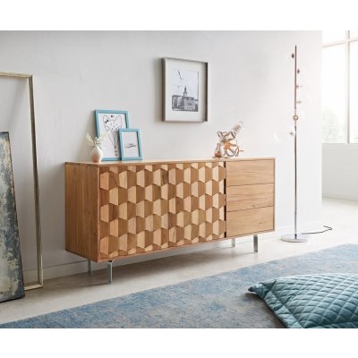 Delife Fevo 175 cm 2 dvířka 3 zásuvky podnož ve tvaru L – Zboží Mobilmania