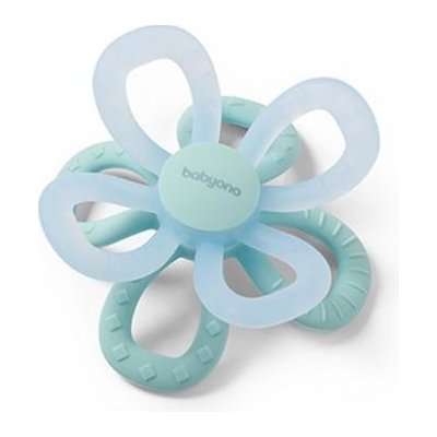 BabyOno silikon kousátko Flower modrá – Zboží Dáma