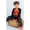 Dětské pyžamo a košilka Vienetta Kids dětské pyžamo Vesmír oranžová