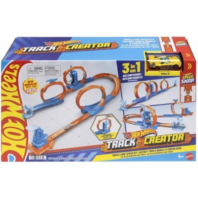 Hot Wheels Creator dráha trojitá smyčka JDW39 – Zboží Dáma