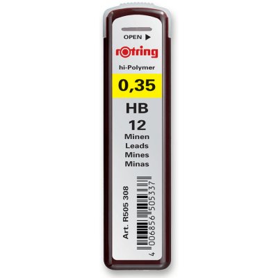Rotring Tuhy do mikrotužky TIKKY 0,35 mm HB – Zboží Dáma