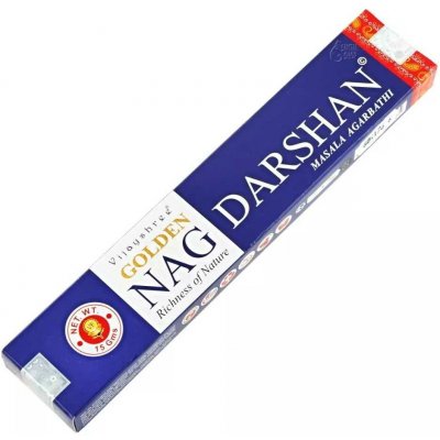 Vijayshree Golden Nag indické vonné tyčinky Darshan 15 g – Hledejceny.cz