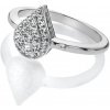 Prsteny Hot Diamonds stříbrný prsten s diamantem a topazy Glimmer DR255