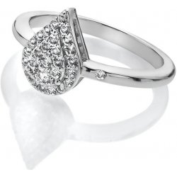 Hot Diamonds stříbrný prsten s diamantem a topazy Glimmer DR255