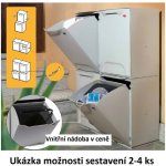 ArtPlast Odpadkový koš LINEA ECO-LOGICO šedý R34/1S – Hledejceny.cz