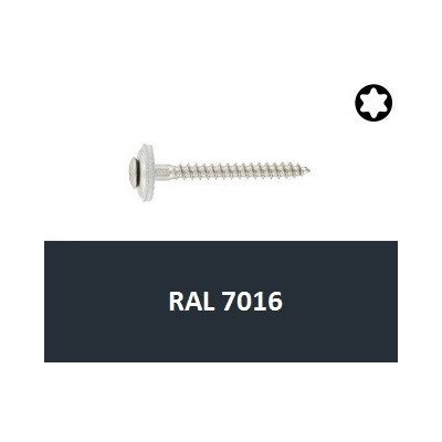 Vrut s podl. 15mm, nerez A2 4,5x35 Torx RAL7016 (Art.8790) 164ks – Hledejceny.cz