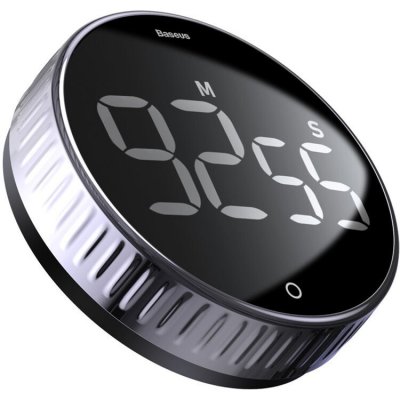 Minutka Baseus černá otočný elektronický časovač – Zboží Mobilmania